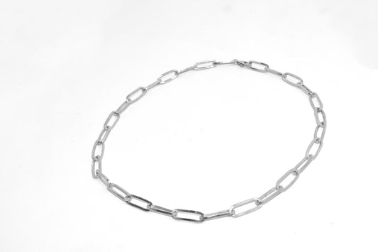 Plain Jane Necklace | Handmade Sterling Silver Plain Jane Paperclip Chain Necklace