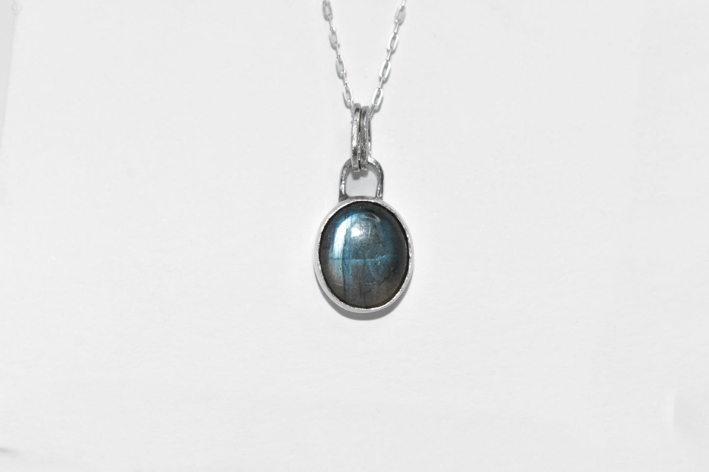 One of a Kind | Handmade Sterling Silver Labradorite Gemstone Necklace