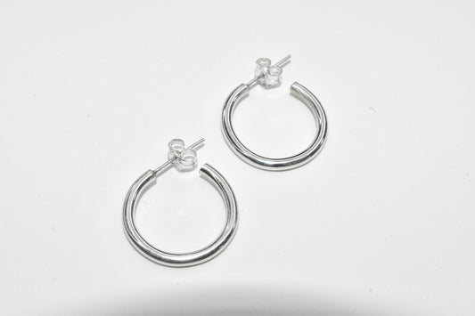 Hosanna | Sterling Silver Simple Everyday Handmade Hoops
