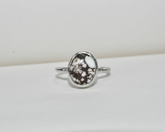 Spirited | Simple Sterling Silver Wild Horse Jasper Ring