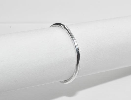 The Minimalist | Simple Sterling Silver Stacker Round Band