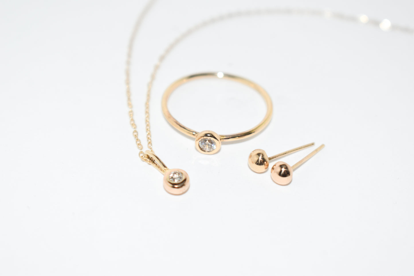 Covenant | Handmade 14k Yellow Gold Promise Ring | Diamond & Birthstone
