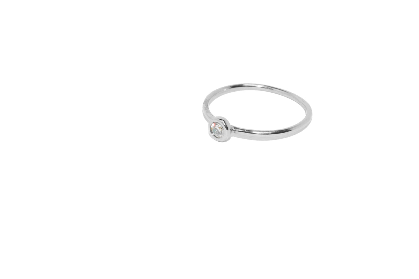 Covenant | Handmade Sterling Silver Promise Ring | Diamond & Birthstone