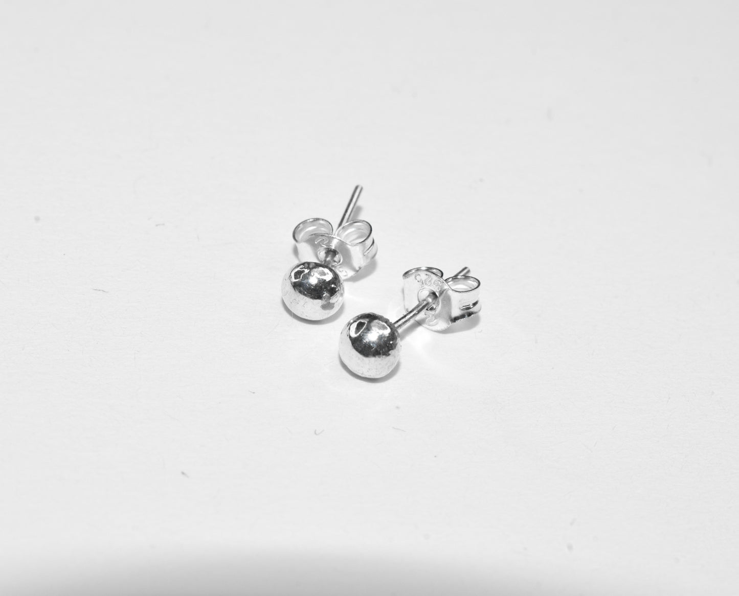 Dew Drop Studs | Handmade Simple Sterling Silver Everyday Ball Studs