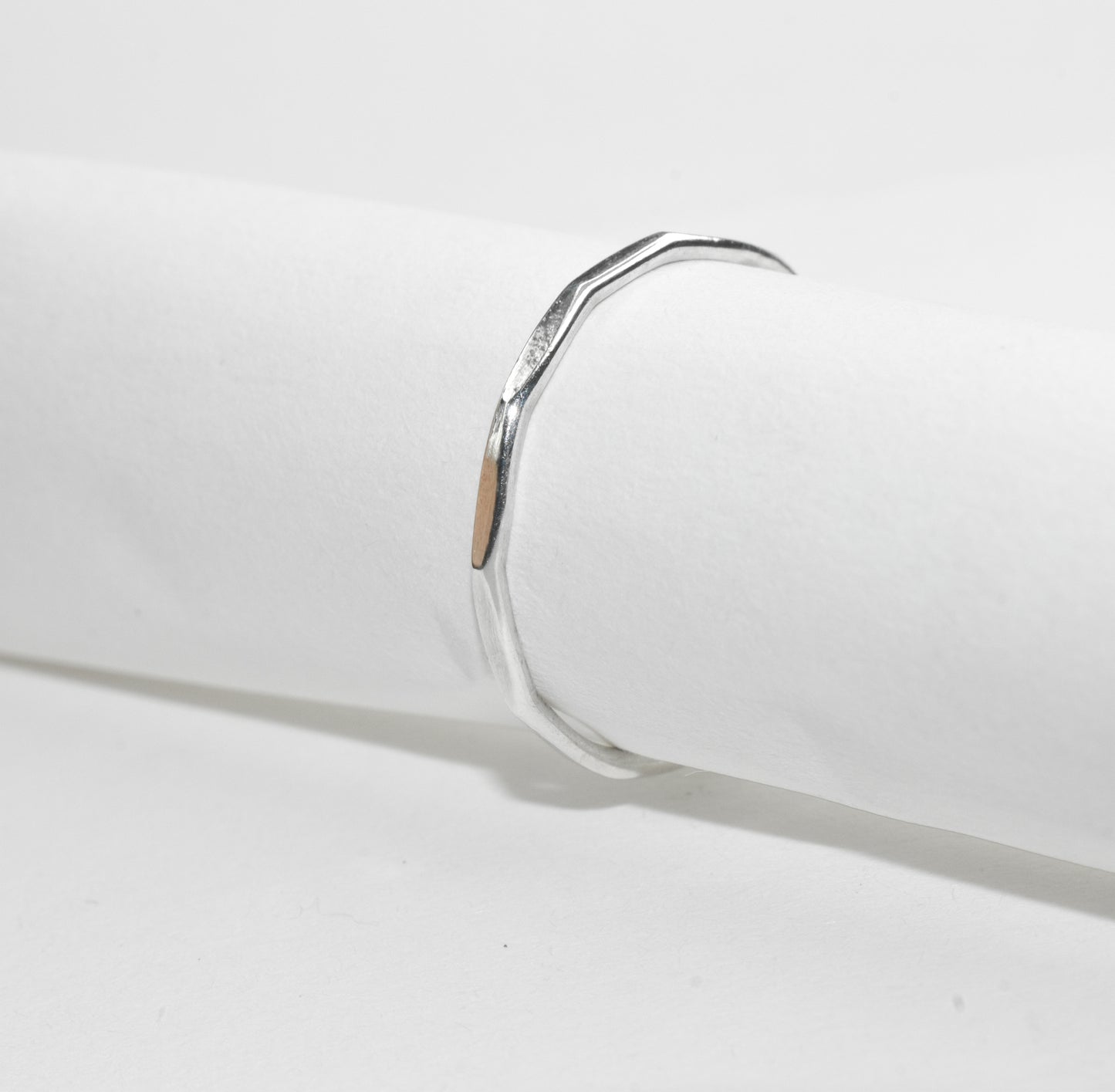 Hammered Flats | Sterling Silver Simple Hammered Stacker Band